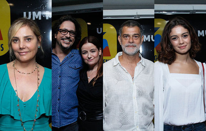 Heloísa Périssé, Lúcio Mauro Filho, Cíntia Oliveira, Eduardo Moscovis e Sophie Charlotte no show do Djavan