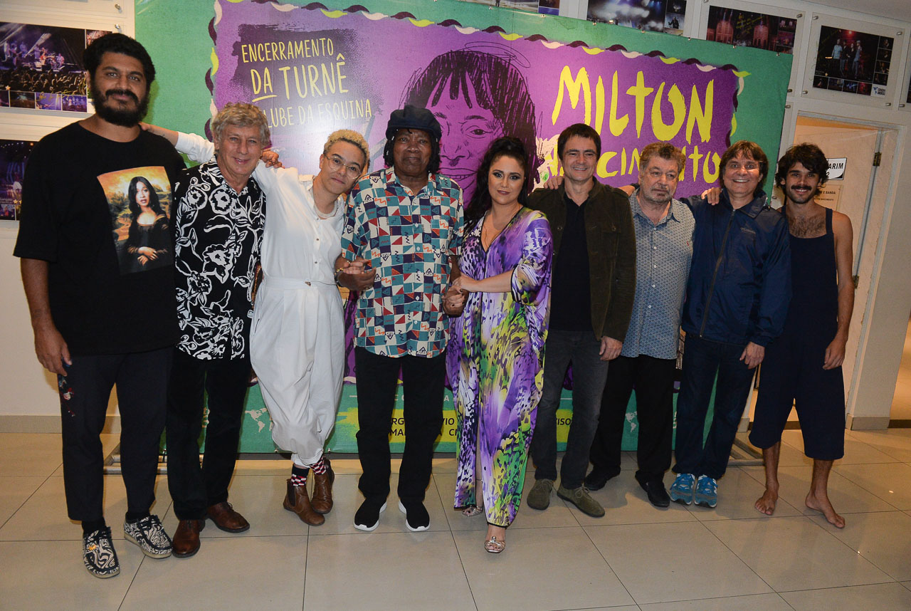 Milton Nascimento recebe famosos em encerramento de turnê