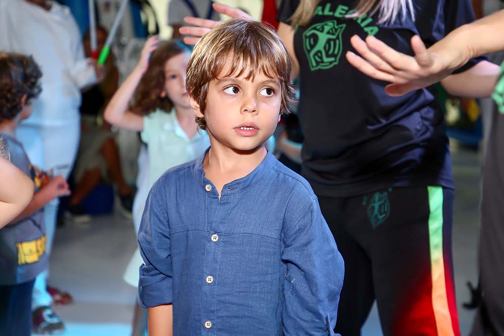 Enzo, filho de Luisa Mell e Gilberto Zaborowsky, completou cinco anos com direito a uma super festa
