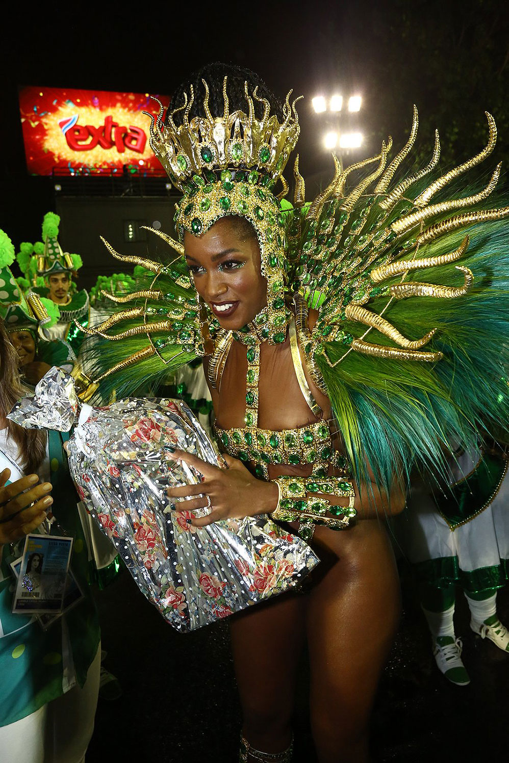 Iza foi muito prestigiada por seu desfile pela Imperatriz Leopoldinense