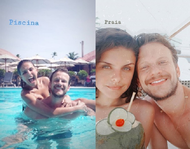 O casal curtiu dias de descanso e chamego