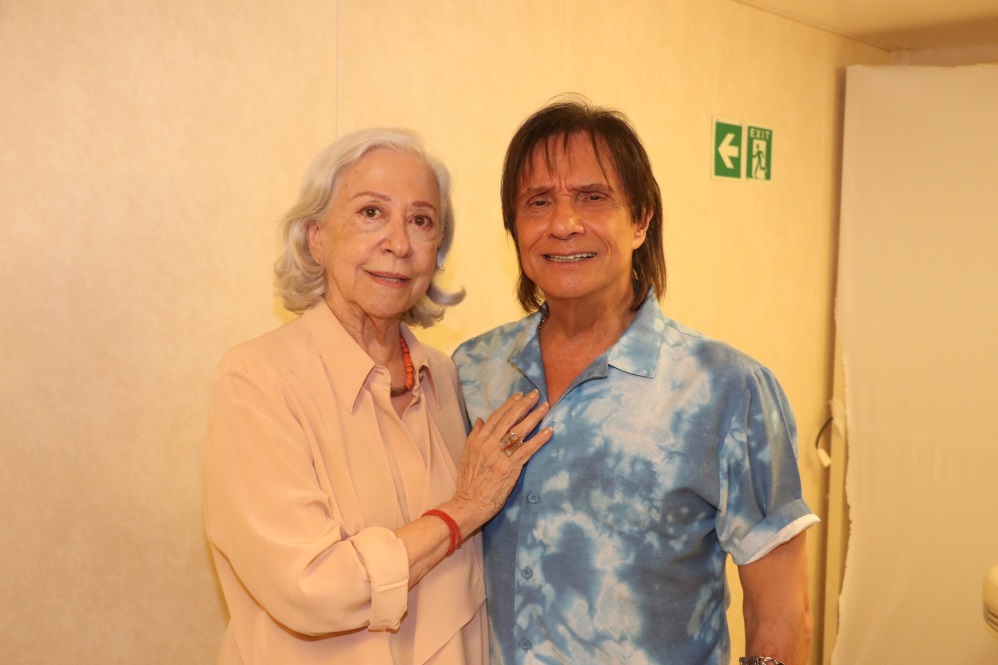 Roberto Carlos e Fernanda Montenegro