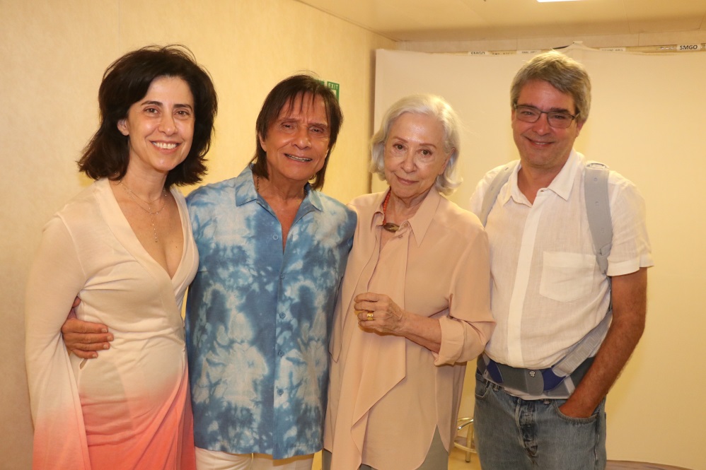Roberto Carlos e a família de Fernanda Montenegro