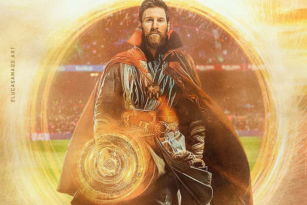 Messi foi de campeão dos campos a mago supremo, virando o Doutor Estranho
