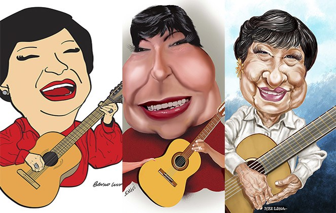 Artes caricaturais de Inezita Barroso