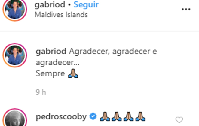 Pedro Scooby comenta em foto de affair da ex-namorada Anitta 