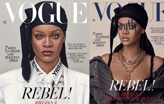 Rihanna na capa da revista Vogue Britânica