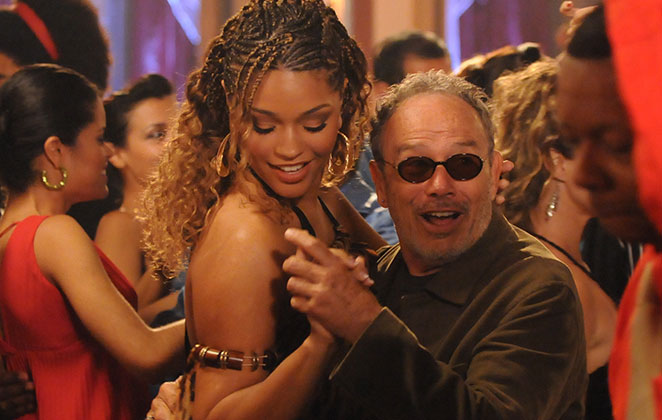 Stênio Garcia atuando com a atriz Juliana Alves, em Caminho das Índias