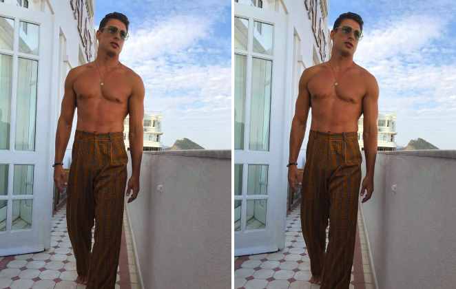 Sensualizando sem camisa, num ensaio para a revista Wow, Cauã chamou à atenção pela calça de alfaitaria xadrez que usou. Ele postou uma foto em seu Instagram e muitos seguidores o compararam a Agostinho Carrara, personagem de Pedro Cardoso no extinto seriado A Grande Família.