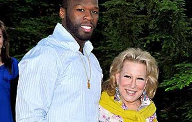 Bette Middler e 50 Cent são amiguchos