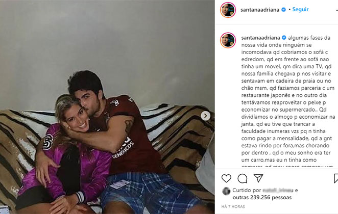 Adriana Sant'Anna faz textão longo na web