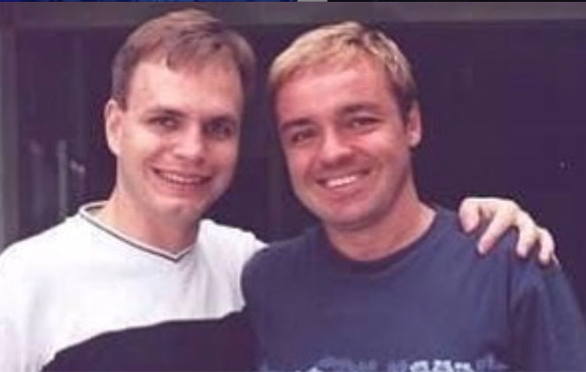 Alan Frank e o grande amigo, Gugu Liberato