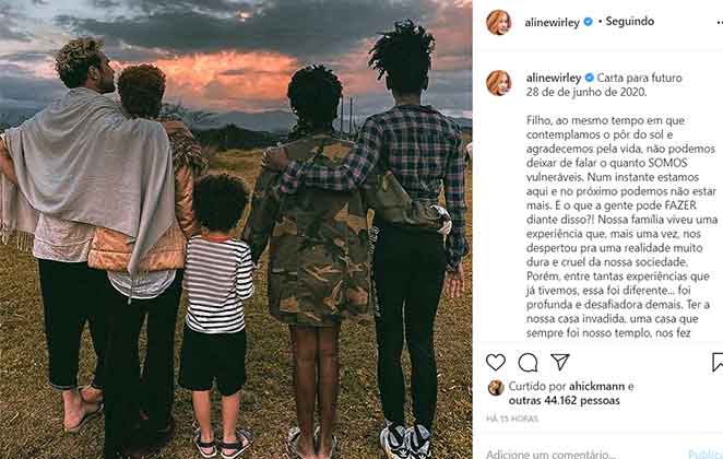 Carta Aline Wirley como um desabafo após assalto