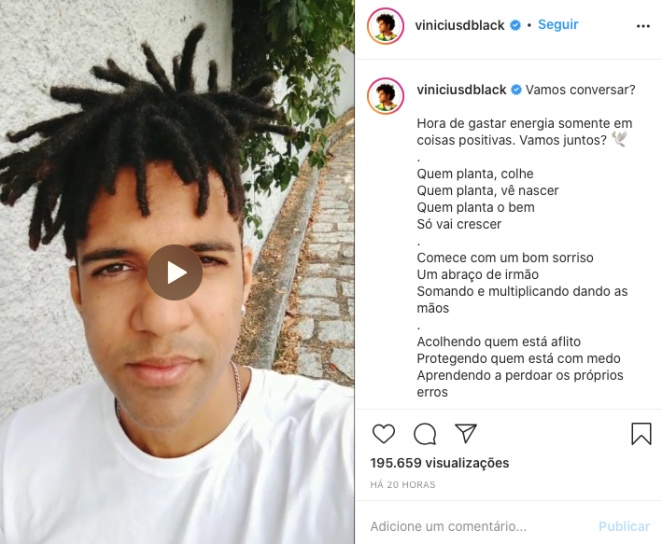 Vinicius D'Black esclarece divórcio com Nadja Pessoa em vídeo