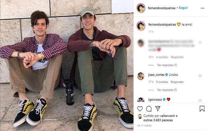 Fernando Grostein, irmão de Luciano Huck, ganhou declaração do namorado nas redes sociais