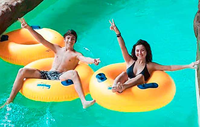 Henrique Camargo e Lorena Tucci se divertiram bastante no Tauá Resorts