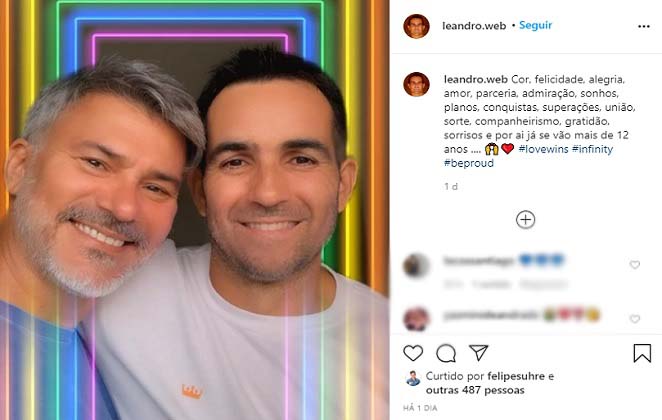 Leonardo Vieira ganha declaração do marido Leandro Fonseca
