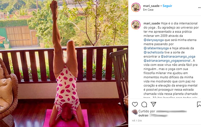 Mari Saade mostrou muito equilibrio @mari_saade