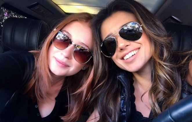 Marina Ruy Barbosa e Paula Fernandes não se desgrudam