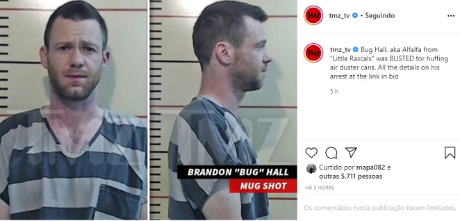 Ator de Os Batutinhas foi preso por posse e uso de drogas