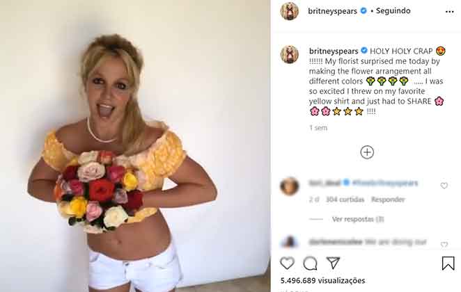 Britney posta vídeo e fãs focam preocupados