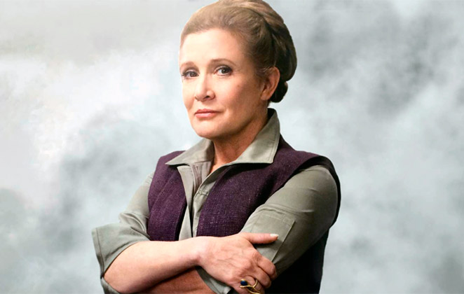 Carrie Fisher como Princesa/General Leia Organa