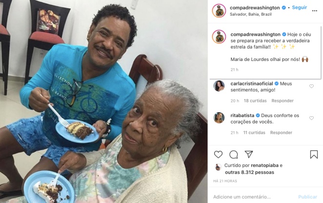 Compadre Washington se despede da mãe