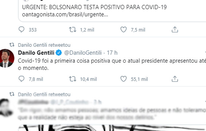 Danilo Gentili faz piada com Jair Bolsonaro 