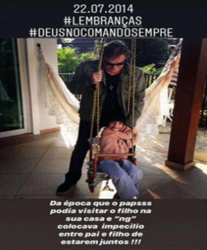 Mari Alexandre reclama da ausência de Fábio Jr.