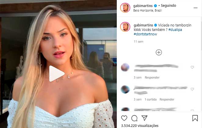 Gabi Martins canta grande hit de Dua Lipa
