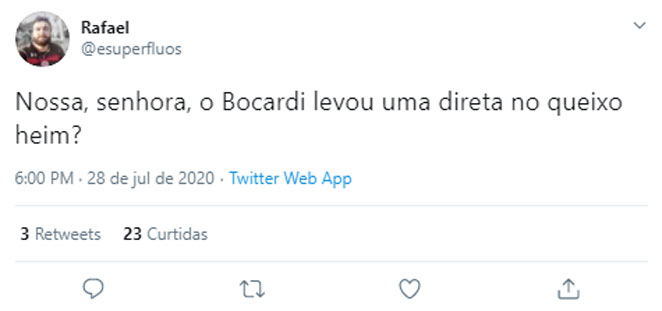 Outro perfil também ironizou o jornalista