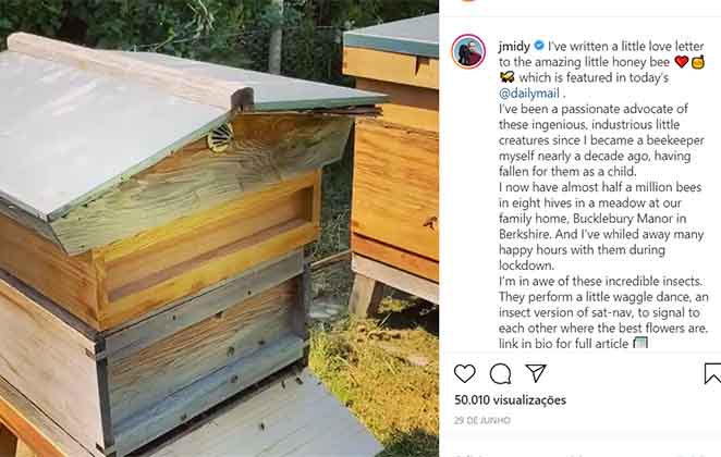 O apiário de James Middleton