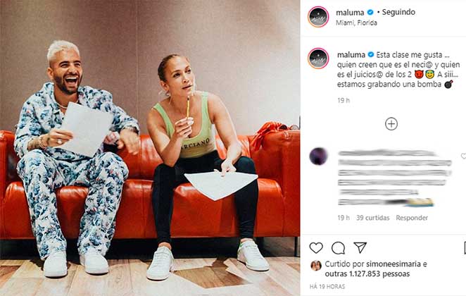Jennifer Lopez e Maluma gravaram juntos a música Pa' Ti