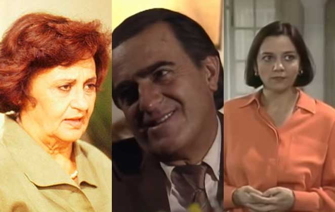 Laura Cardoso, Ary Fontoura e Denise del Vecchio em A Viagem