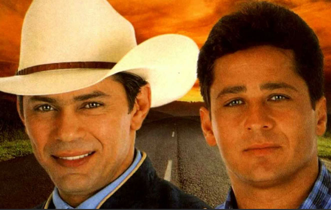 Os irmãos Leandro e Leonardo