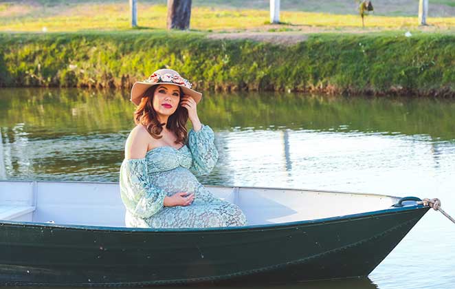 Cantora está com 36 semanas de gestação