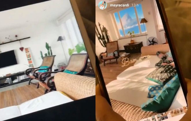 Mayra Cardi mostrou fotos do apartamento e comparou com stories de Arícia