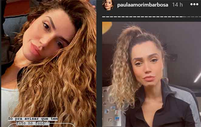 Paula Amorim exibe seus cabelos ao natural
