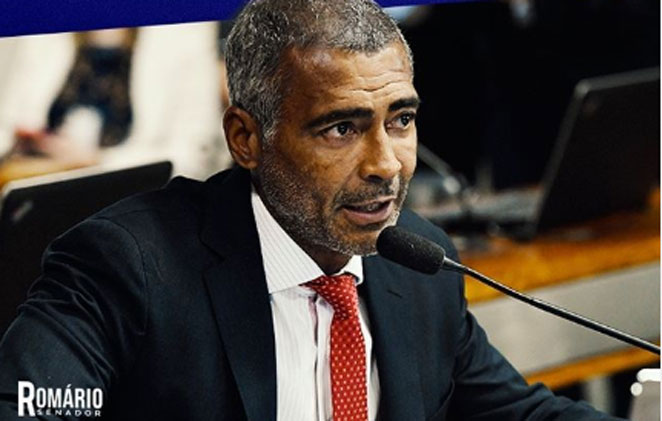 Romário é senador pelo Rio de Janeiro