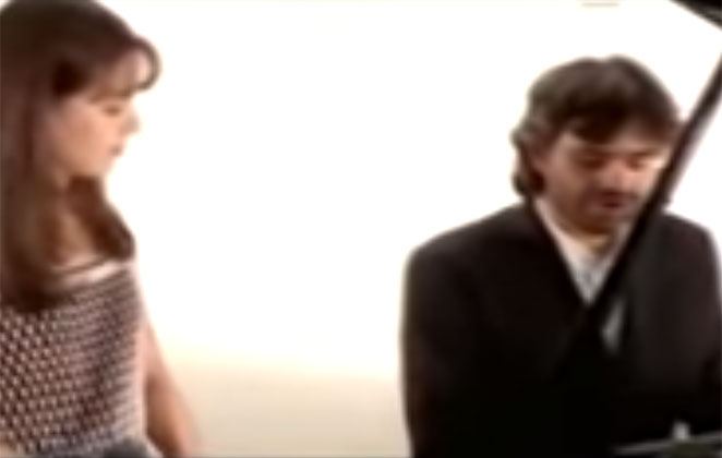 Dueto de Sandy e Andrea Bocelli