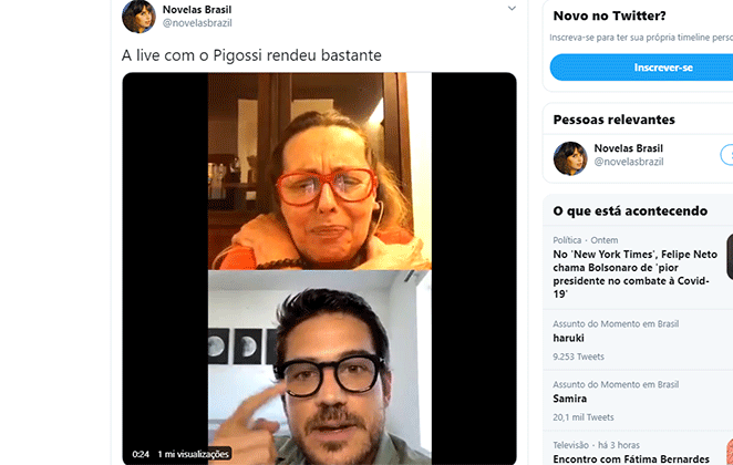 Maria Zilda e Marcos Pigossi