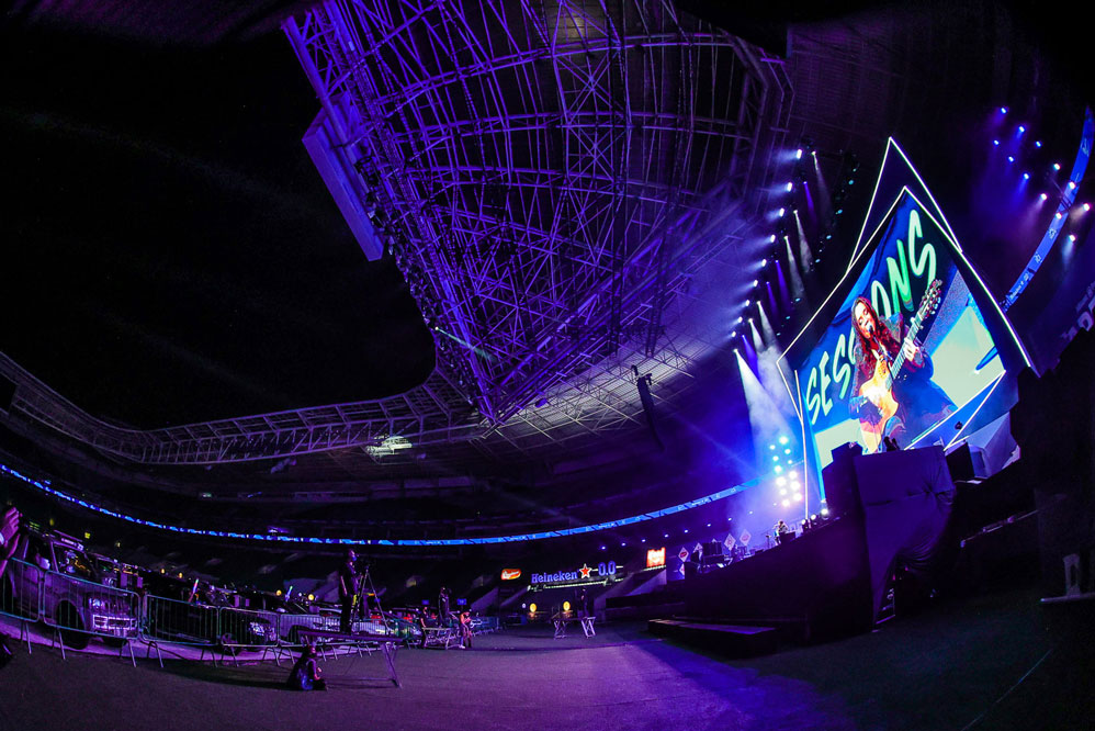 O público se divertiu em segurança