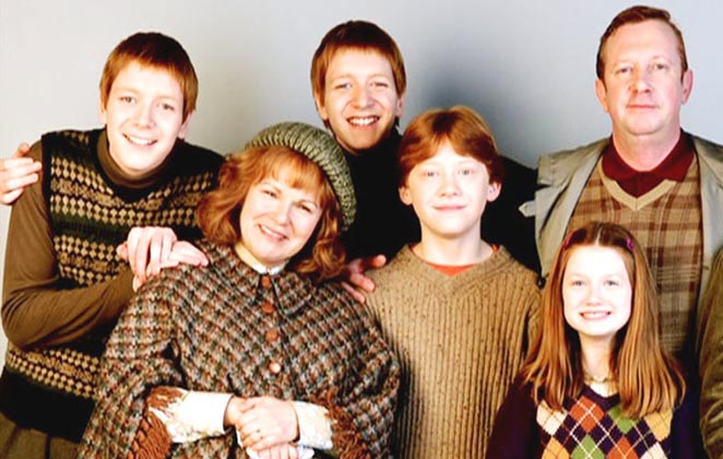 Família Weasley, da Saga Harry Potter