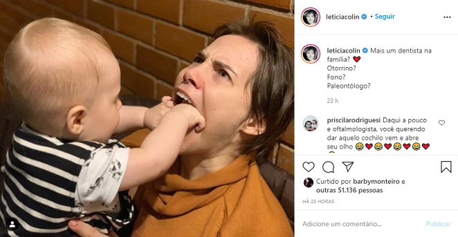 Letícia Colin brinca com o filho e encanta a web