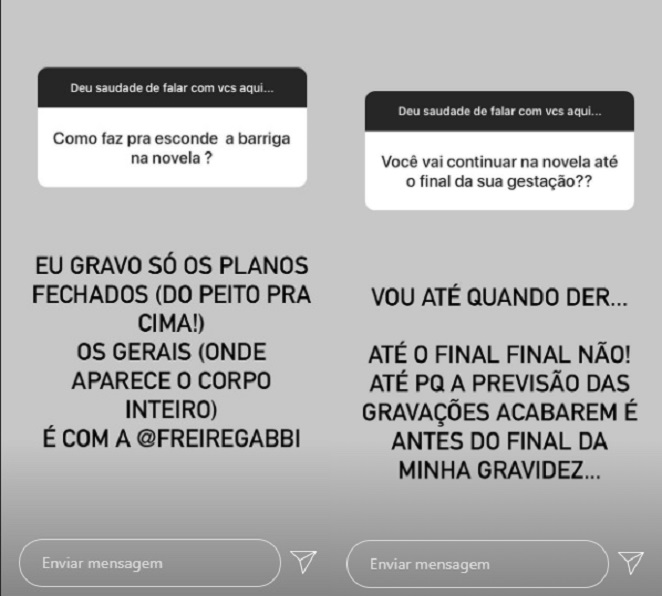 Sthefany Brito aproveitou tempo livre para responder perguntas dos fãs nas redes sociais