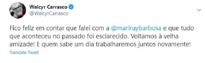 Walcyr Carrasco encerra polêmica com Marina Ruy Barbosa