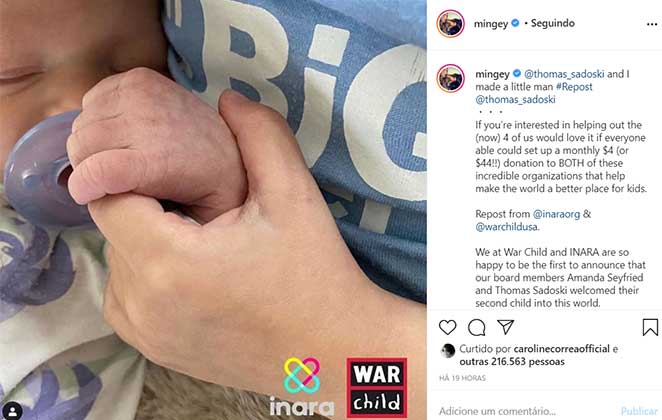 Nasceu o segundo filho de Amanda Seyfried