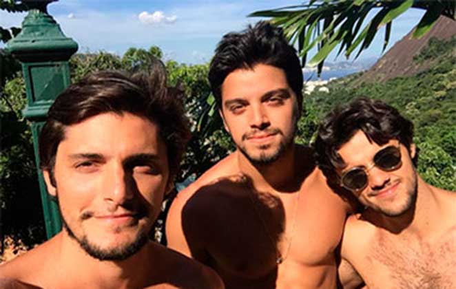 Bruno Gissoni, Rodrigo Simas e Felipe Simas são um dos irmãos mais queridos do mundo dos famosos