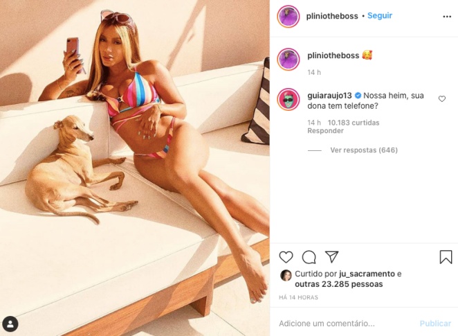 Gui Araújo 'dá em cima' de Anitta em nova foto