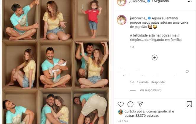 Julio Rocha criativo no Instgram